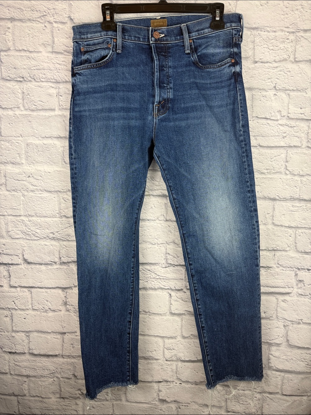 MOTHER Jeans - The Scrapper Cuff Ankle Fray Size 30